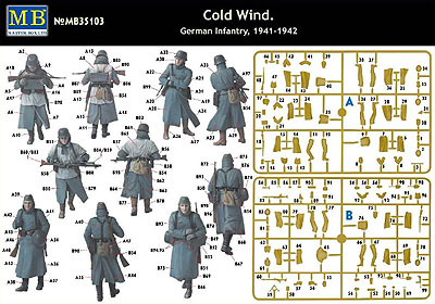 画像: マスターボックス 1/35 ドイツ軍歩兵 防寒コートスタイル・東部戦線1941-42
