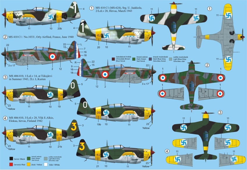画像: RSモデル 1/72 モラーヌ ソルニエMS.410"フィンランド空軍"【プラモデル】