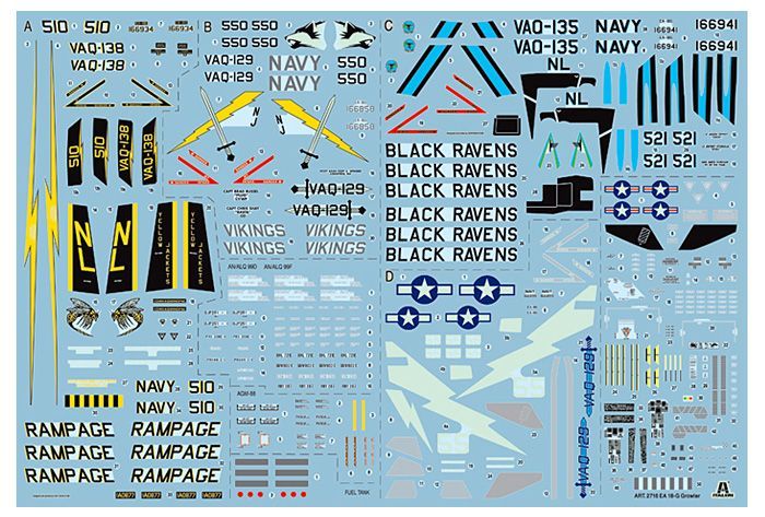 画像: イタレリ 1/48 EA-18Gグラウラー【プラモデル】