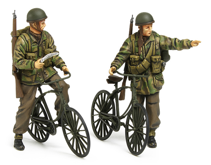 画像: タミヤ 1/35 イギリス軍空挺兵自転車セット【プラモデル】