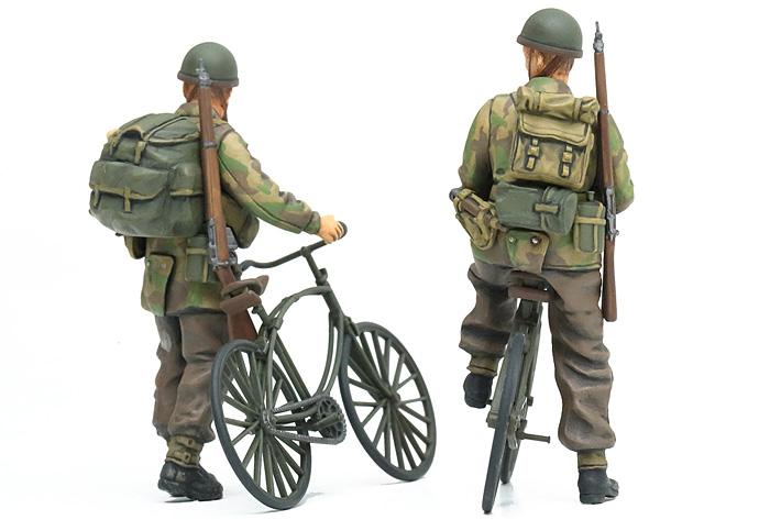 画像: タミヤ 1/35 イギリス軍空挺兵自転車セット【プラモデル】