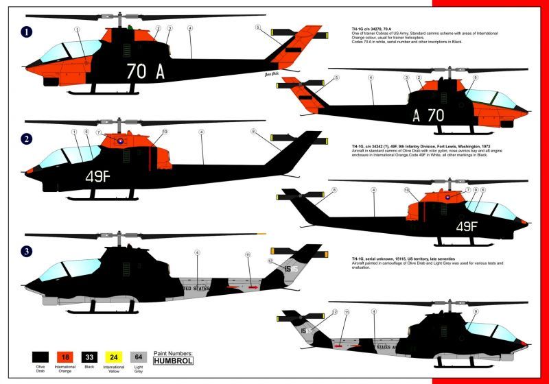 画像: AZモデル 1/72 ベル AH-1Gヒューイコブラ"攻撃訓練機"【プラモデル】 