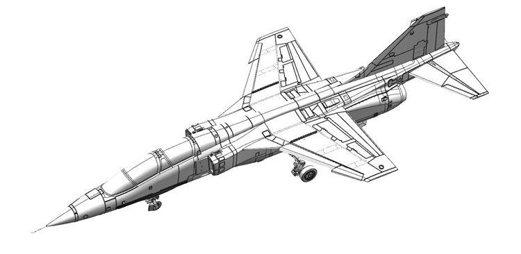 画像: プラッツ 1/72 三菱T-2 航空自衛隊"ブルーインパルス” 【プラモデル】 