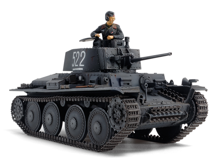 画像: タミヤ 1/48 ドイツ軽戦車 38（t）E/F型【プラモデル】 