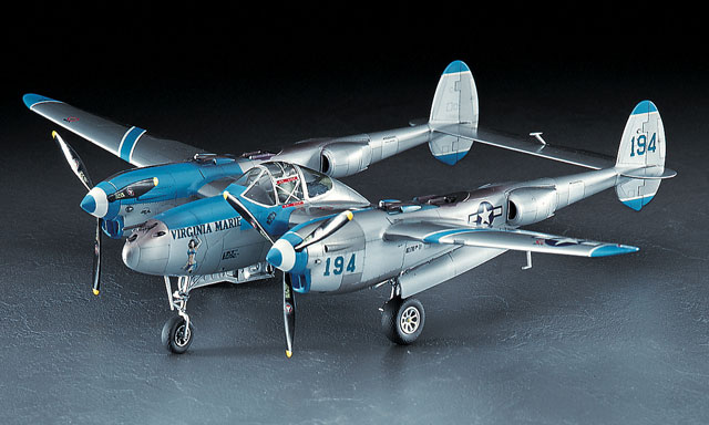 画像: ハセガワ 1/48 P-38Jライトニング 【プラモデル】