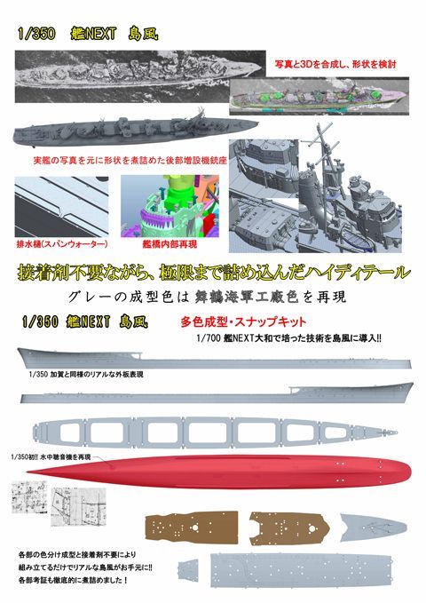 画像: フジミ 1/350 日本海軍駆逐艦 島風【プラモデル】
