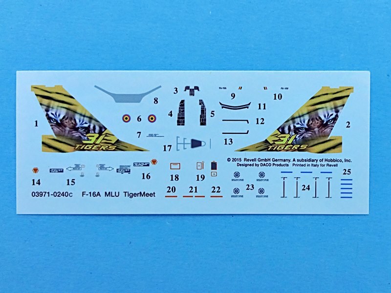 画像: ドイツレベル 1/144 F-16 Mlu"タイガーミート”【プラモデル】