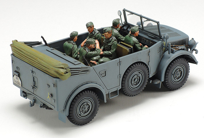 画像: タミヤ 1/48 ドイツ 大型軍用乗用車 ホルヒ タイプ1a【プラモデル】