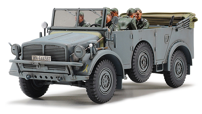 画像: タミヤ 1/48 ドイツ 大型軍用乗用車 ホルヒ タイプ1a【プラモデル】