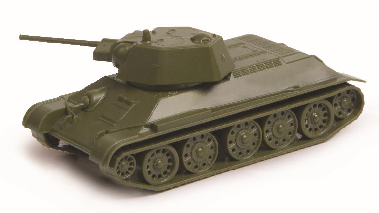 画像: ズベズダ 1/100 T-34/76 ソビエト中戦車 1943年型【プラモデル】 