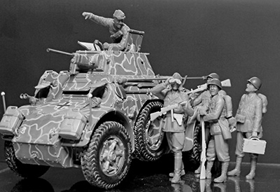 画像: マスターボックス 1/35 伊・イタリア歩兵４体+戦車兵１体WW-II【プラモデル】