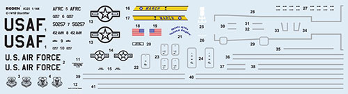 画像: ローデン 1/144 米ロッキードC-141Bスターリフター戦略輸送機【プラモデル】  