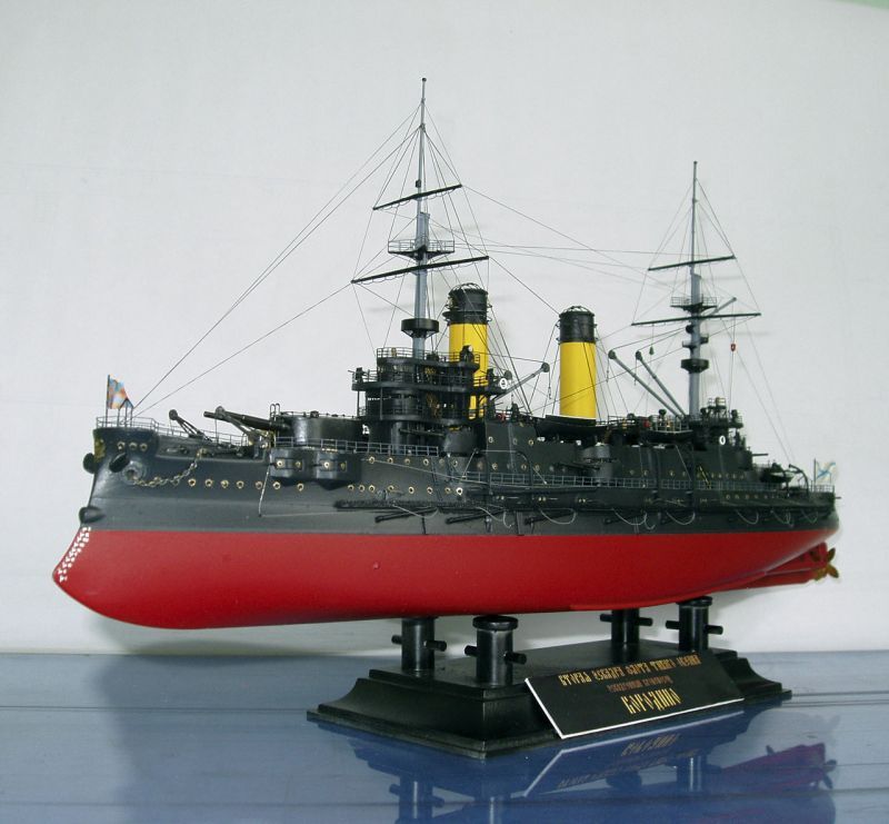 画像: ズベズタ 1/350 帝政ロシア海軍戦艦 クニャージ・スワロフ 【プラモデル】