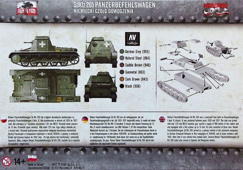 画像: FTF 1/72 ドイツ Ｉ号指揮戦車 Sd.Kfz.265【プラモデル】