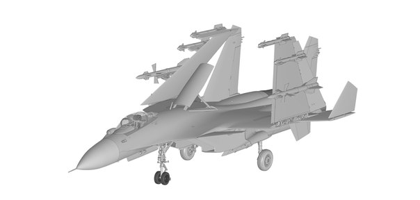 画像: ズベズダ 1/72 スホーイ Su-33 ロシア海軍戦闘機【プラモデル】