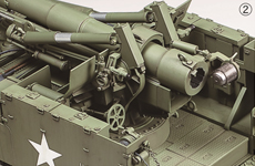 画像: タミヤ 1/35 アメリカ155mm自走砲 M40 ビッグショット【プラモデル】