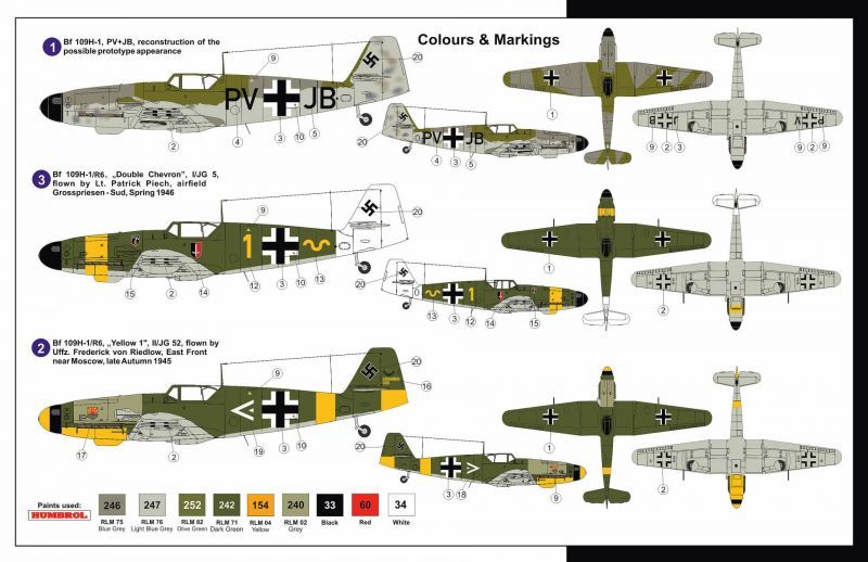 画像: AZモデル 1/72 メッサーシュミット Bf109H-1/R6"高々度戦闘機"【プラモデル】