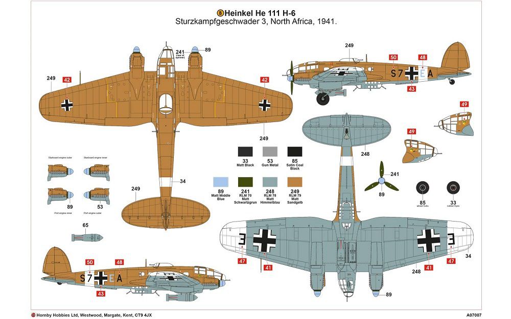 画像: エアフィックス 1/72 ハインケル He111H-6【プラモデル】