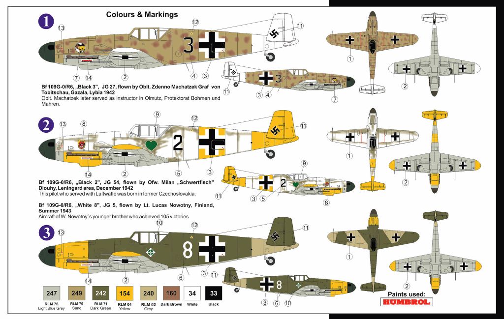 画像: AZモデル 1/72 メッサーシュミット Bf109G-0/V/R6"V字型尾翼・ガンパック装備型"【プラモデル】 