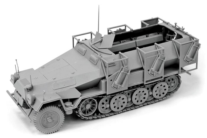 画像: ズベズダ 1/35 WWII ドイツ Sd.Kfz.251/1 B型"グランドスツーカ"【プラモデル】