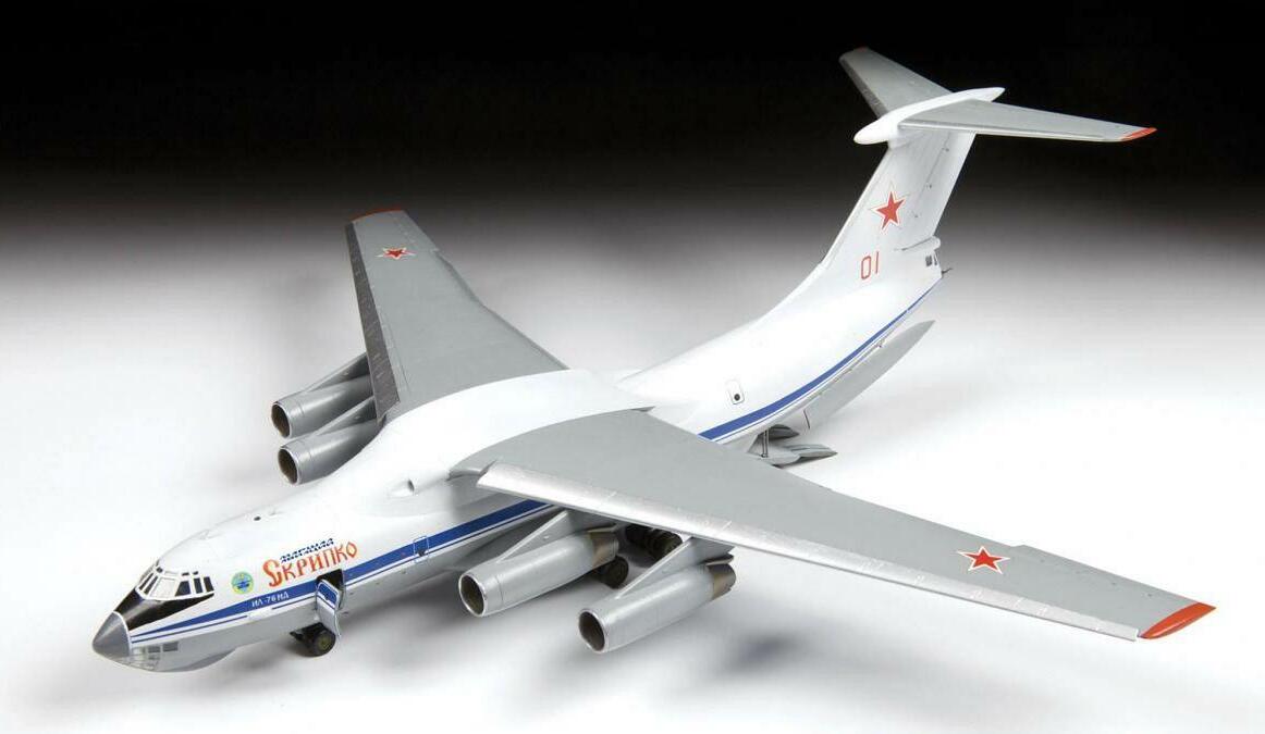 画像: ズベズダ 1/144 イリューシン IL-76MD 大型ジェット輸送機【プラモデル】