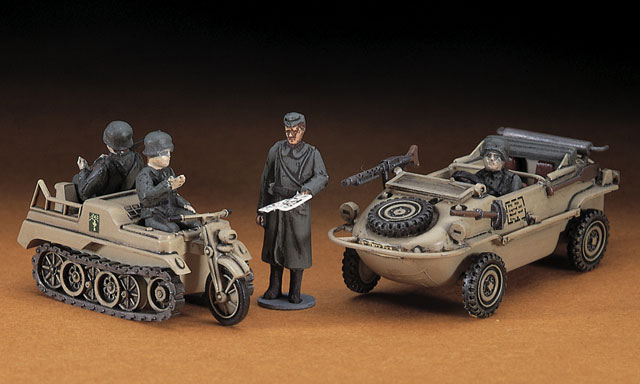 画像: ハセガワ 1/72 シュビウムワーゲン & ケッテンクラート【プラモデル】