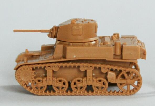 画像: ズベズタ 1/100 アメリカ軽戦車 M3A1スチュアート【プラモデル】