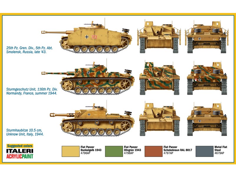 画像: イタレリ 1/72 ドイツ III号突撃砲F型(Sd.Kfz142/1)/10.5cm突撃榴弾砲42(Sd.Kfz.142/2)【プラモデル】