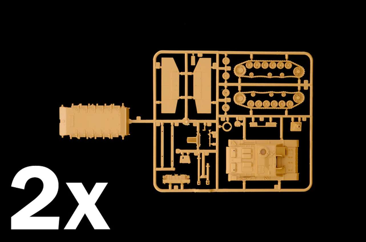 画像: イタレリ 1/72 ドイツ III号突撃砲F型(Sd.Kfz142/1)/10.5cm突撃榴弾砲42(Sd.Kfz.142/2)【プラモデル】