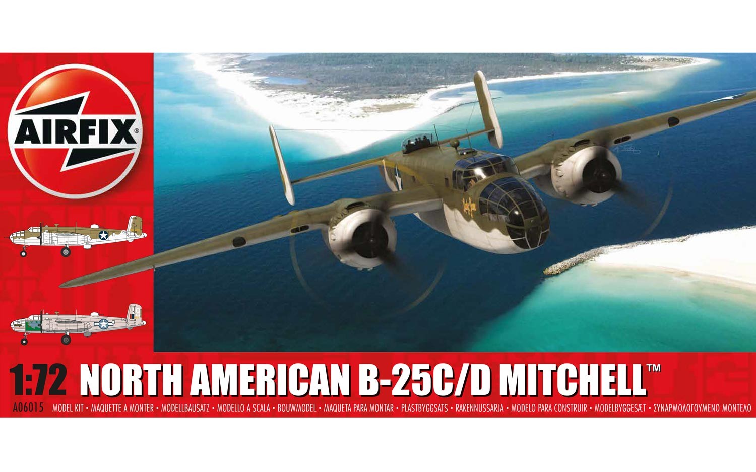 画像1: エアフィックス 1/72 ノースアメリカン B-25C/D ミッチェル【プラモデル】