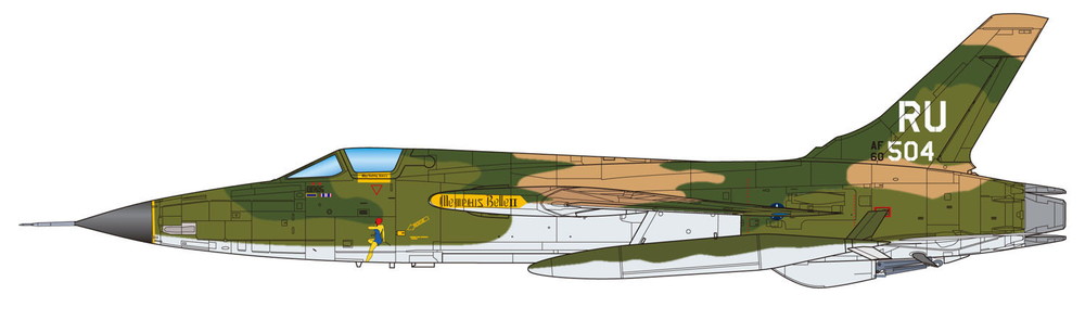 画像: プラッツ 1/144 F-105D サンダーチーフ (2機セット)【プラモデル】