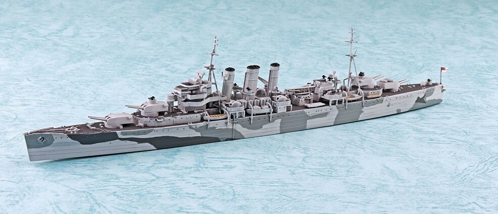 画像: アオシマ 1/700  英国海軍 重巡洋艦ノーフォーク【プラモデル】