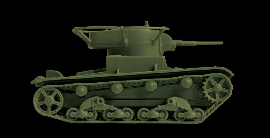 画像: ズベズダ 1/100 T-26 ソビエト軽戦車 1933年製【プラモデル】