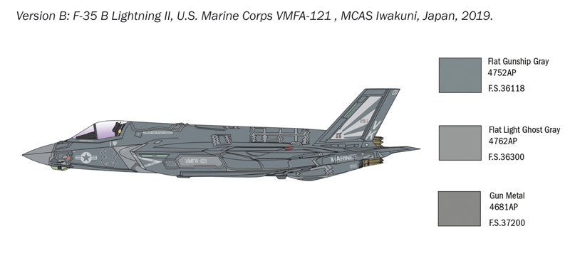 画像: イタレリ 1/72 F-35B ライトニングII 【プラモデル】 