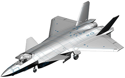 画像: ブロンコモデル 1/72 J-20 マイティドラゴン・中国ステルス戦闘機【プラモデル】 