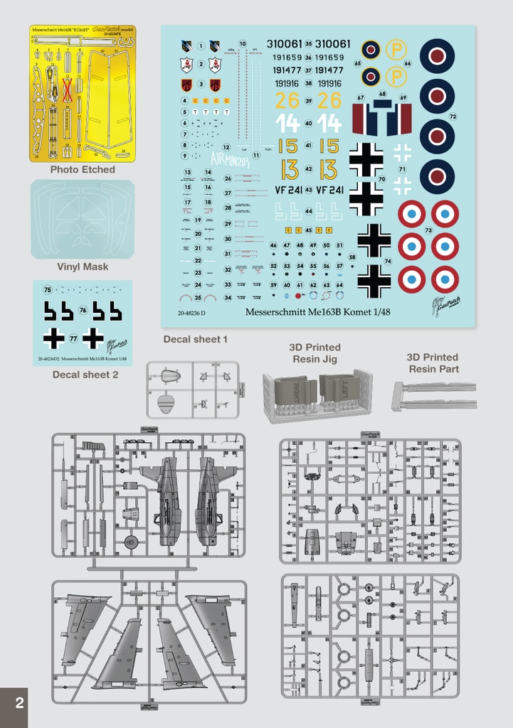 画像: ガスパッチモデル 1/48 メッサーシュミットMe163B コメート【プラモデル】