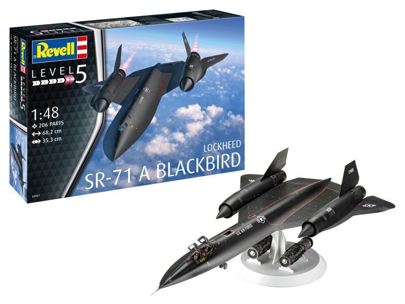 画像: ドイツレベル 1/48 ロッキード SR-71 ブラックバード【プラモデル】 