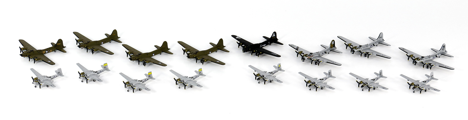 画像: ピットロード 1/700 WWII アメリカ軍用機セット 4【プラモデル】 