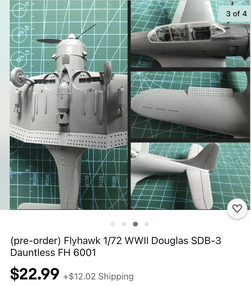 画像: フライホークモデル 1/72 ダグラス SBD-3 ドーントレス【プラモデル】 