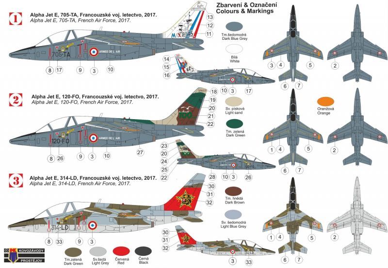 画像: KPモデル 1/72 アルファジェット E型 「フランス空軍」【プラモデル】 