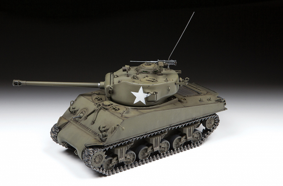 画像: ズベズダ 1/35 アメリカ中戦車 M4A3 (76)W シャーマン【プラモデル】 