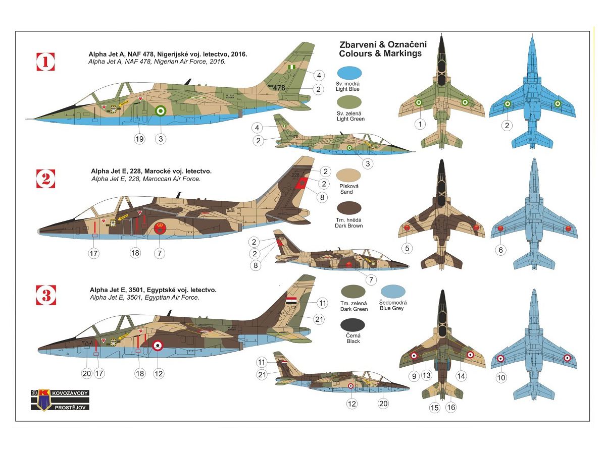 画像: KPモデル 1/72 アルファジェットA/E  アフリカ上空【プラモデル】