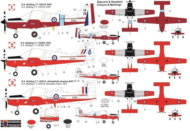 画像: KPモデル 1/72 S.A.ブルドッグ T.1 イギリス空軍【プラモデル】 