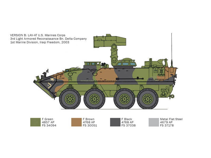 画像: イタレリ 1/35 LAV-AT【プラモデル】 