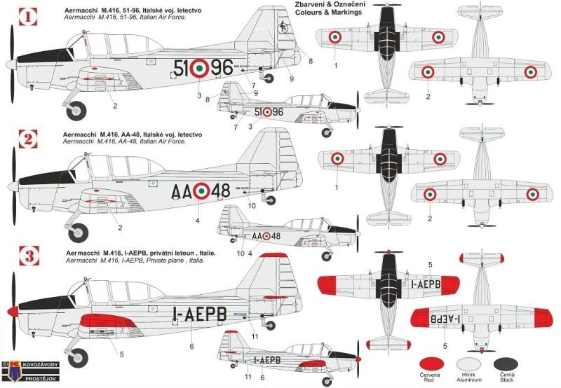 画像: KPモデル 1/72 アエルマッキ M.416【プラモデル】 