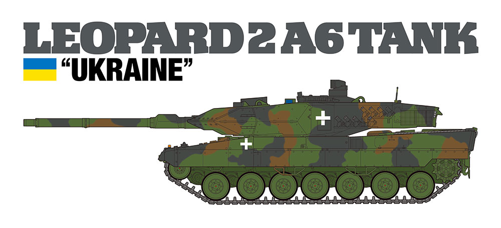 画像2: タミヤ 1/35 レオパルト2A6戦車 “ウクライナ軍”【プラモデル】