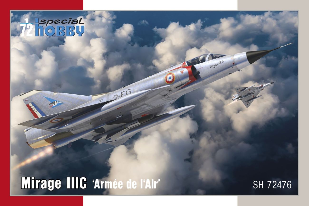 画像1: スペシャルホビー 1/72 仏・ダッソー・ミラージュIIIC戦闘機・フランス空軍【プラモデル】 