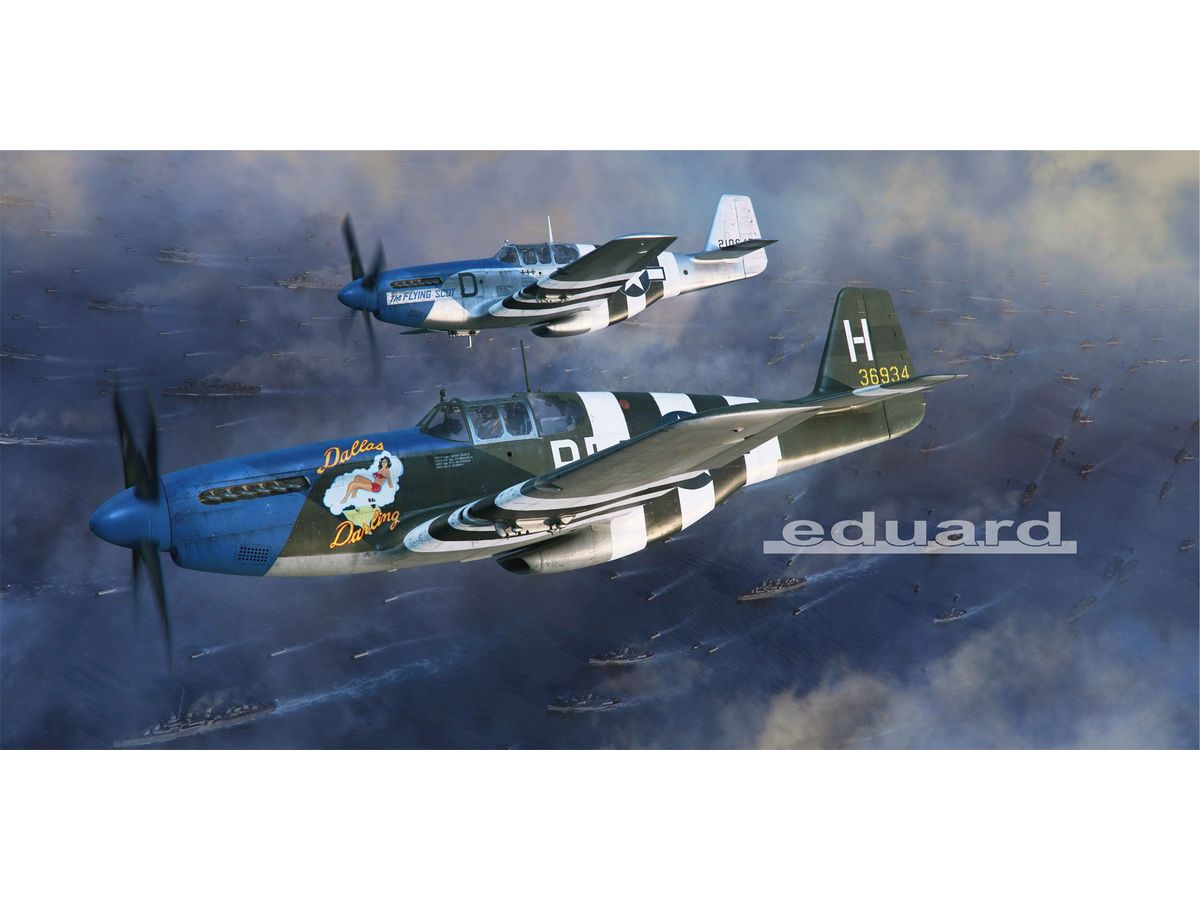 画像1: エデュアルド 1/48 オーヴァーロード作戦:D-デイマスタング P-51B デュアルコンボ リミテッドエディション【プラモデル】  