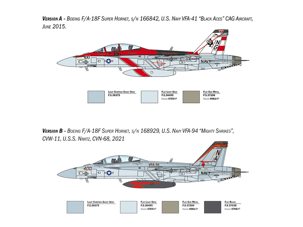 画像: イタレリ 1/48 F/A-18F スーパーホーネット 米海軍特別塗装【プラモデル】