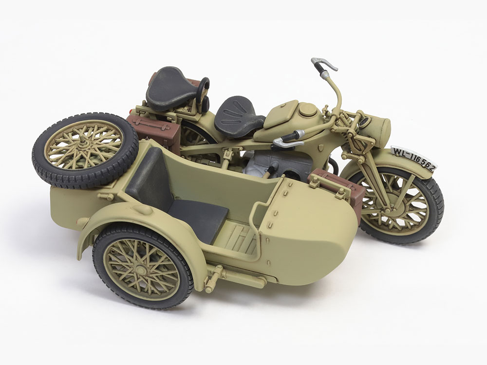 画像3: タミヤ 1/35 ドイツ軍用サイドカー KS600【プラモデル】 